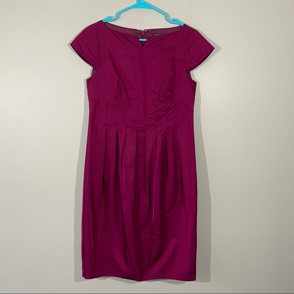 MAGASCHONI COLLECTION Silk Cap Sleeve Dress